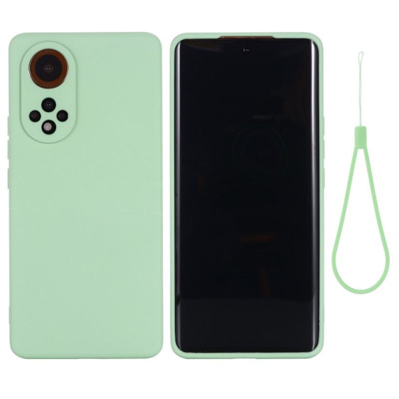 Kryt Na Honor 50 Pro Pro Tekutý Silikon S Lanyardem