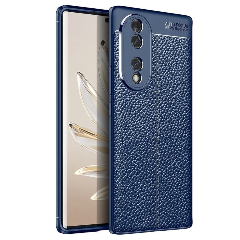 Kryt Na Honor 70 Efekt Kůže Litchi S Dvojitou Linií