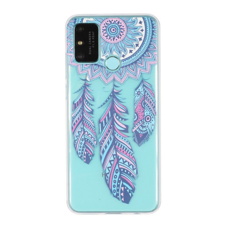 Kryt Na Honor 9a Průhledný Lapač Snů Modré Peří