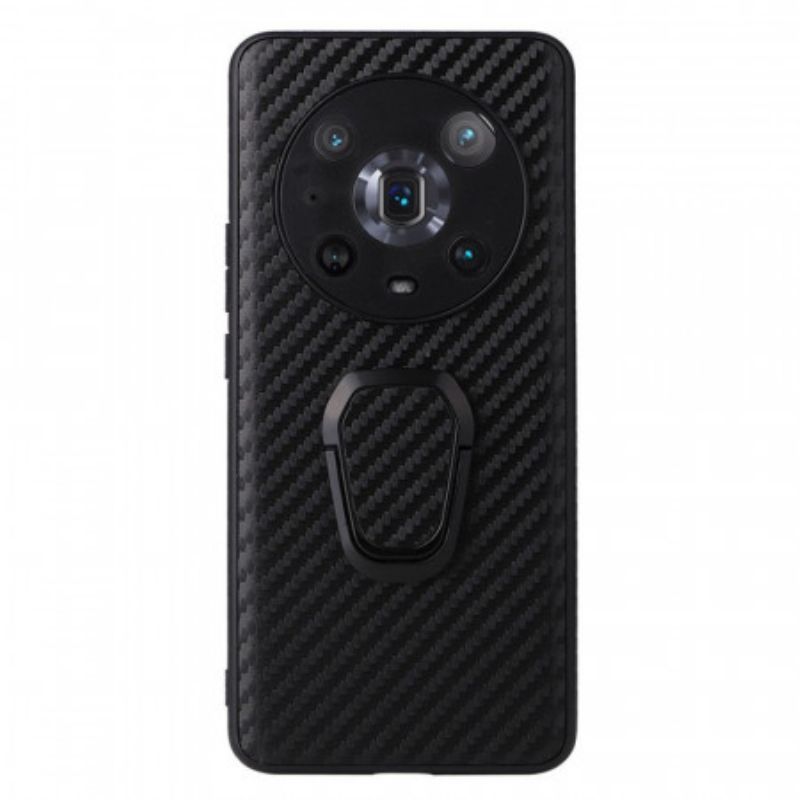 Kryt Na Honor Magic 4 Pro Karbonové Vlákno S Opěrným Kroužkem