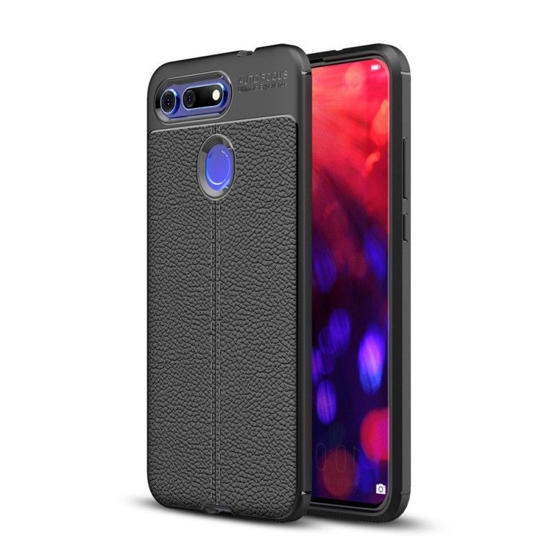 Kryt Na Honor View 20 Litchi S Dvojitým Koženým Efektem