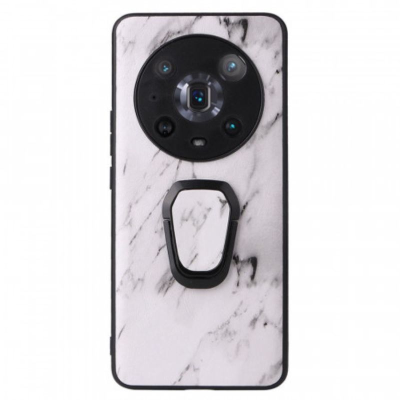 Kryty Na Mobil Na Honor Magic 4 Pro Mramorový Styl S Kroužkovou Podpěrou