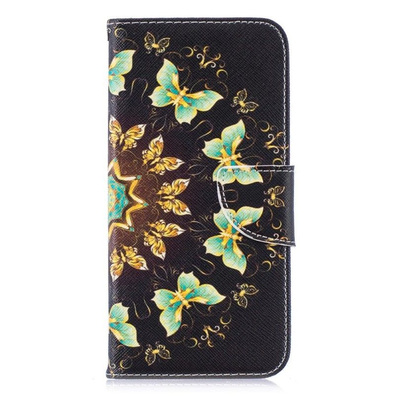 Peněženková Pouzdra Honor 10 Lite / Huawei P Smart 2019 Motýlí Mandala