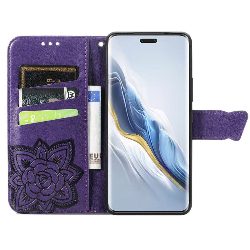 Peněženková Pouzdra Honor Magic 6 Pro Kryty Na Mobil Barokní Motýl