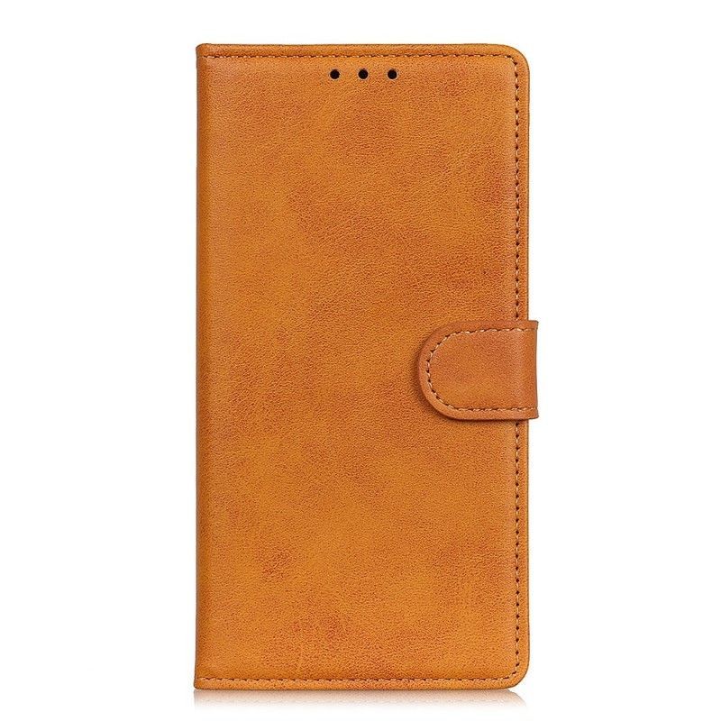 Pouzdro Huawei P Smart Z / Flipové Pouzdro Honor 9x Retro Matný Kožený Efekt