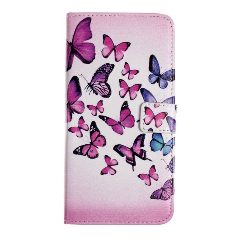Česť 10 Lite Cover / Flipové Pouzdro Huawei P Smart 2019 Motýlí Lety