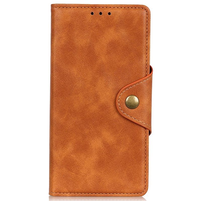 Čestný Kryt 50 / Huawei Nova 9 Vintage Umělá Kůže A Knoflík