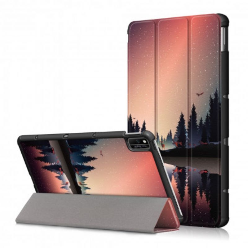 Chytré Pouzdro Kryt Huawei Matepad New Vyztužené Lesem