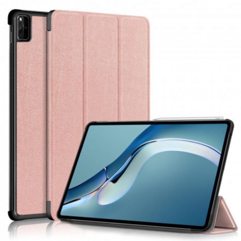 Chytré Pouzdro Kryt Na Huawei Matepad Pro 12.6 (2021) Vyztužené Rohy Se Třemi Přehyby