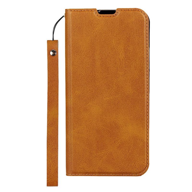 Flip Cover Honor 20 / Kožené Pouzdro Folio Huawei Nova 5t Imitace Kůže S Páskem