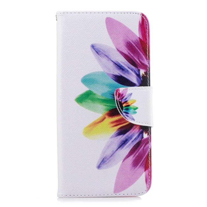 Flipové Pouzdro Huawei Mate 20 Pro Akvarelová Květina