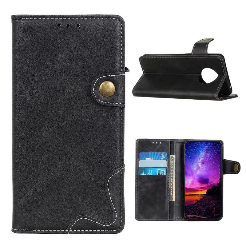Flipové Pouzdro Huawei Mate 40 Pro Tlačítko Uměleckého Šití