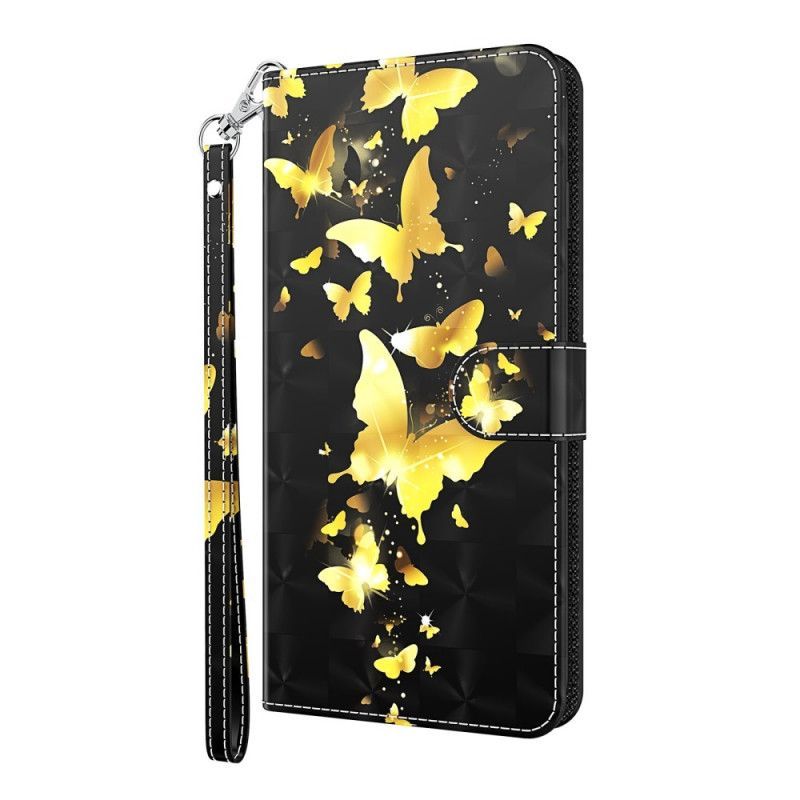 Flipové Pouzdro Huawei P Smart 2021 Žlutí Motýli