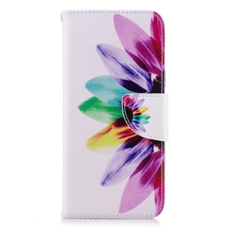 Flipové Pouzdro Huawei P20 Akvarelová Květina