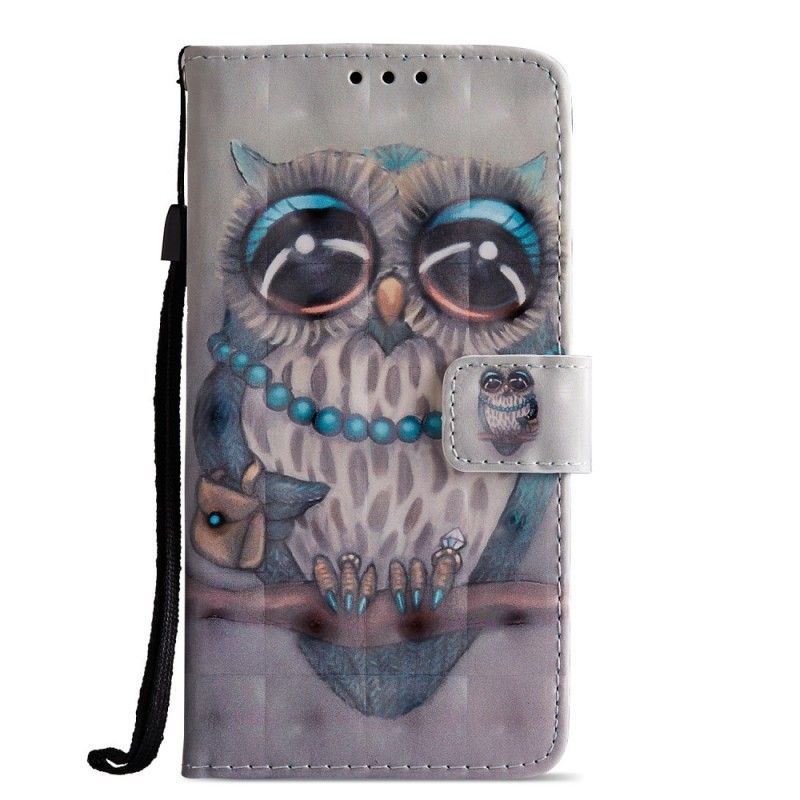Flipové Pouzdro Huawei P20 Chybí Sova 3d