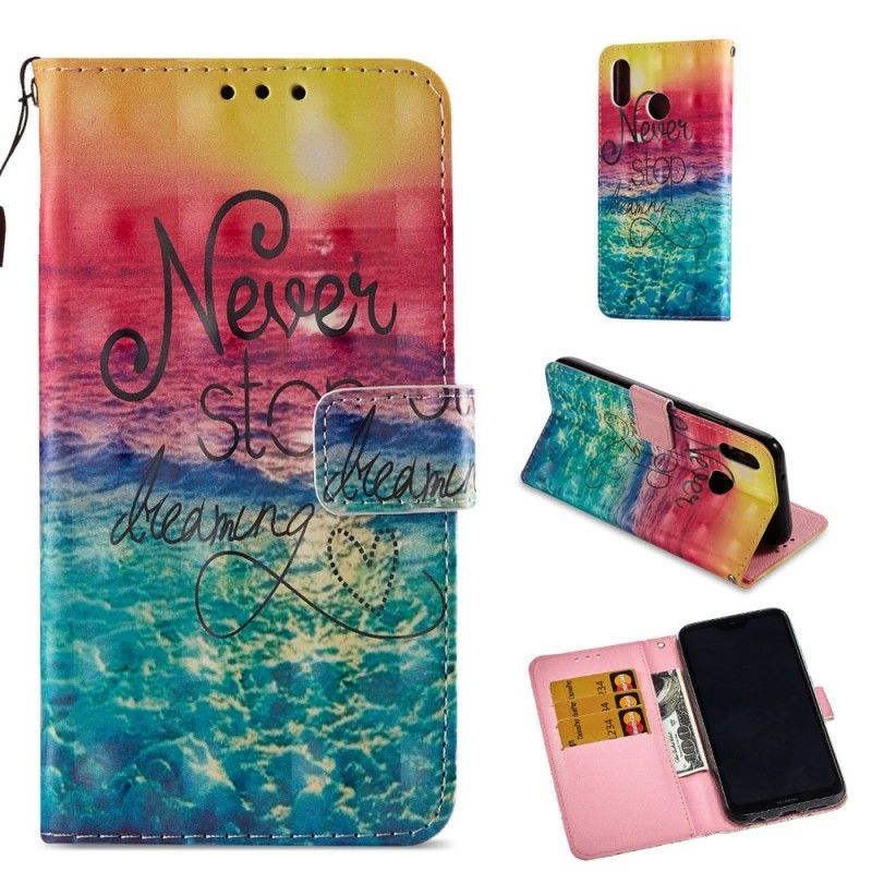 Flipové Pouzdro Huawei P20 Lite Nikdy Nepřestávej Snít 3d