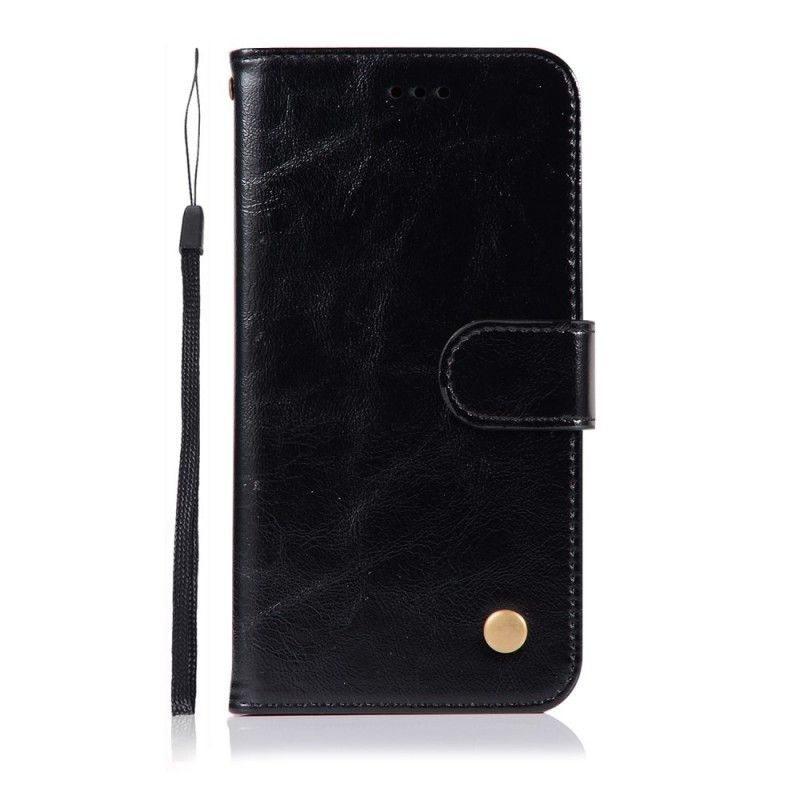 Flipové Pouzdro Huawei P20 Lite Vintage Kožený Řemínkový Efekt