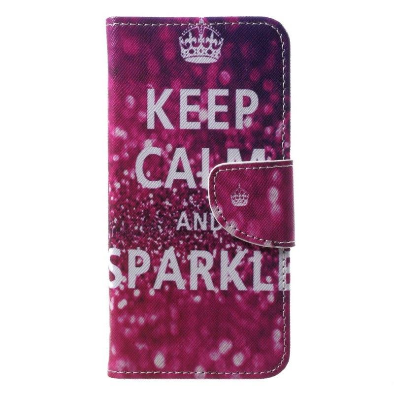Flipové Pouzdro Huawei P20 Lite Zachovej Klid A Jiskru