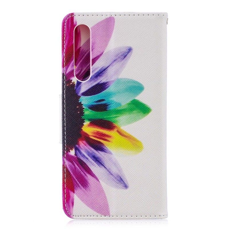 Flipové Pouzdro Huawei P30 Akvarelová Květina