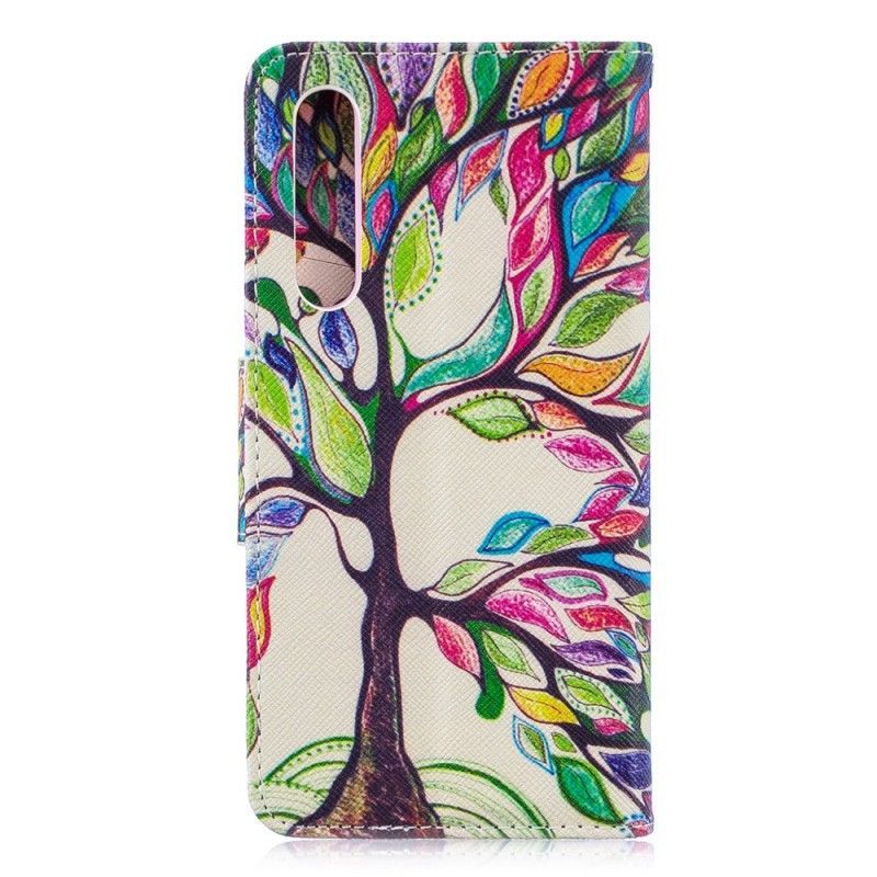 Flipové Pouzdro Huawei P30 Barevný Strom