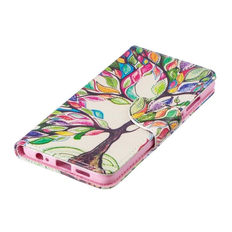 Flipové Pouzdro Huawei P30 Barevný Strom