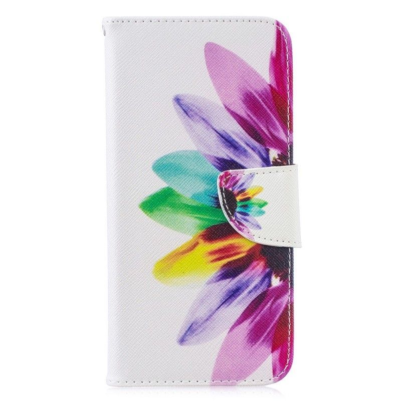 Flipové Pouzdro Huawei P30 Lite Akvarelová Květina