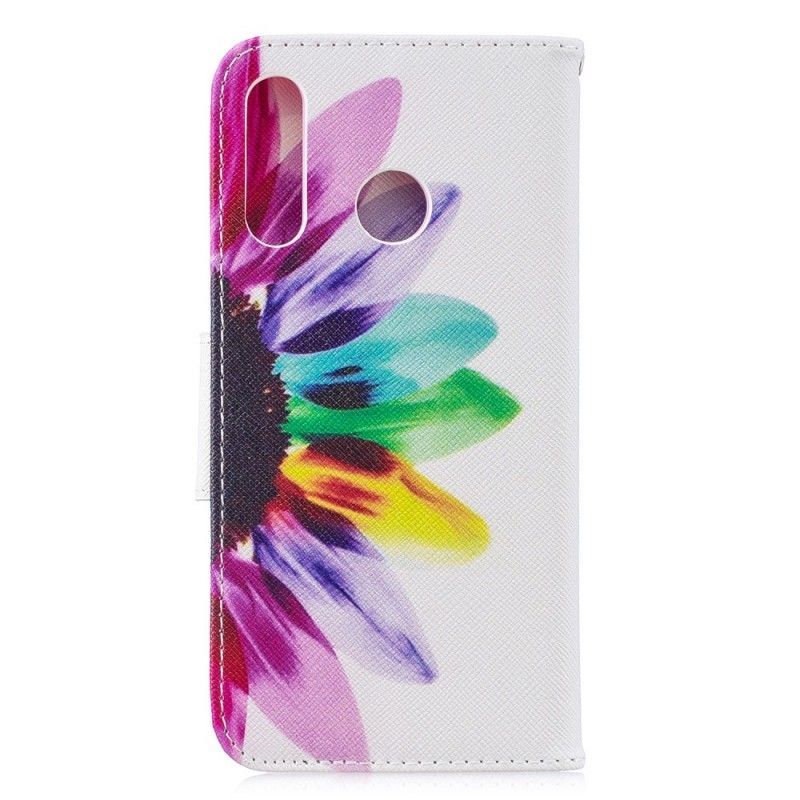 Flipové Pouzdro Huawei P30 Lite Akvarelová Květina