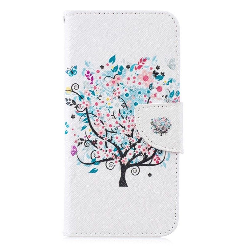 Flipové Pouzdro Huawei P30 Lite Rozkvetlý Strom