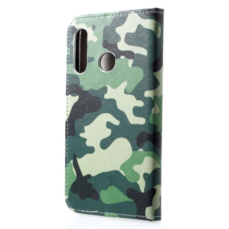 Flipové Pouzdro Huawei P30 Lite Vojenská Kamufláž