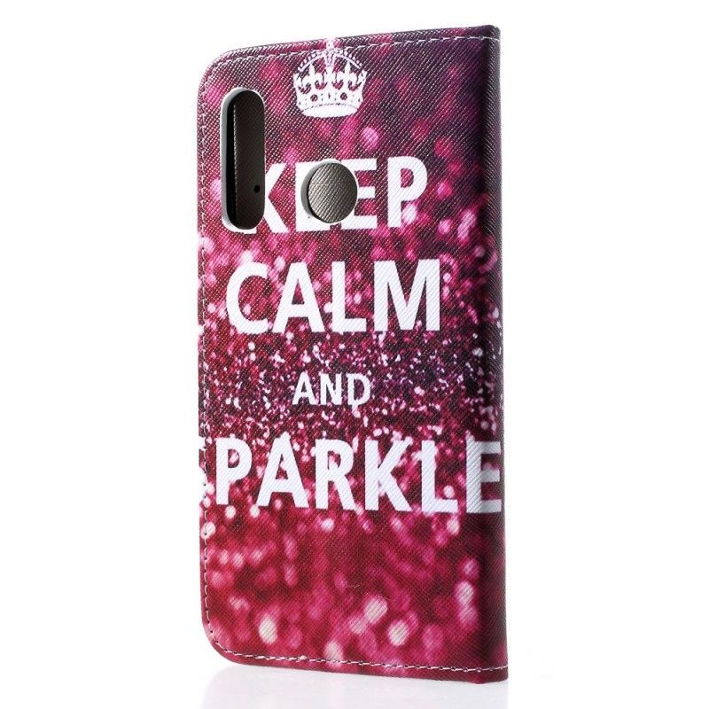 Flipové Pouzdro Huawei P30 Lite Zachovej Klid A Jiskru