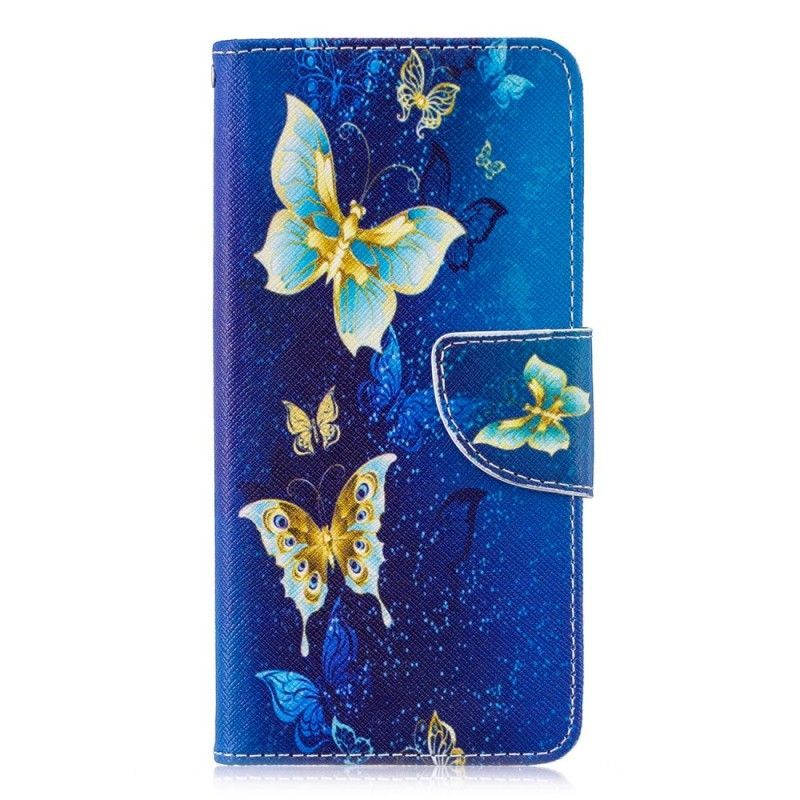 Flipové Pouzdro Huawei P30 Motýli V Noci
