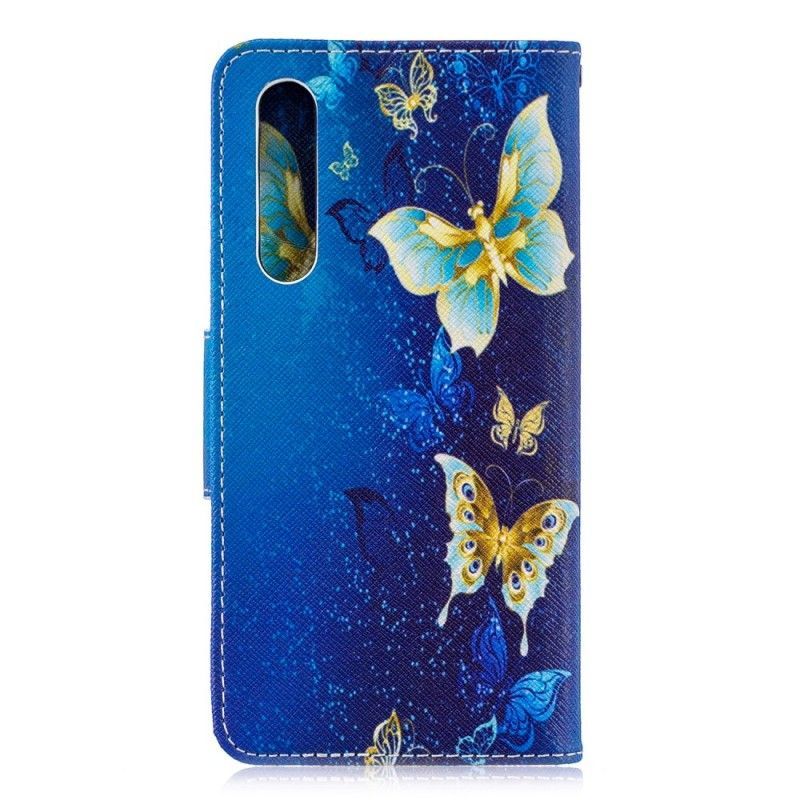 Flipové Pouzdro Huawei P30 Motýli V Noci