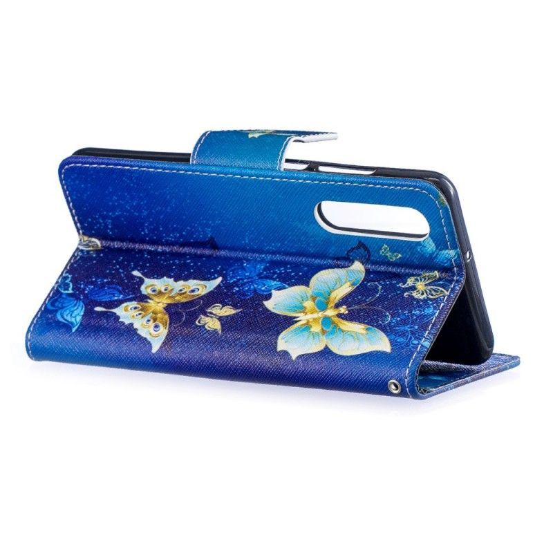 Flipové Pouzdro Huawei P30 Motýli V Noci