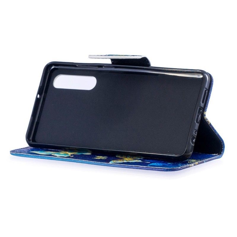 Flipové Pouzdro Huawei P30 Motýli V Noci