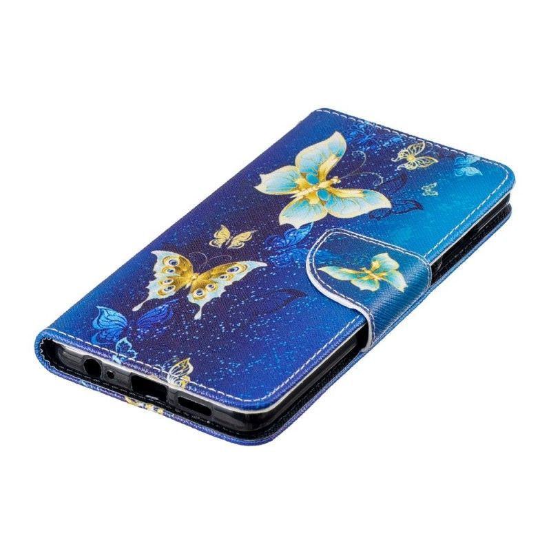Flipové Pouzdro Huawei P30 Motýli V Noci