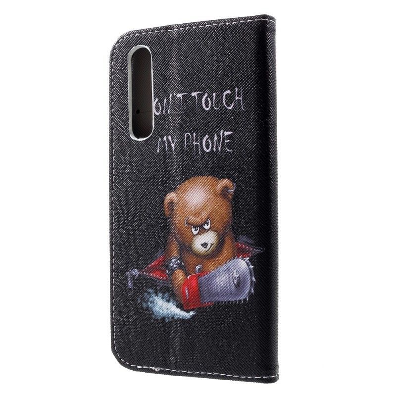 Flipové Pouzdro Huawei P30 Nebezpečný Medvěd