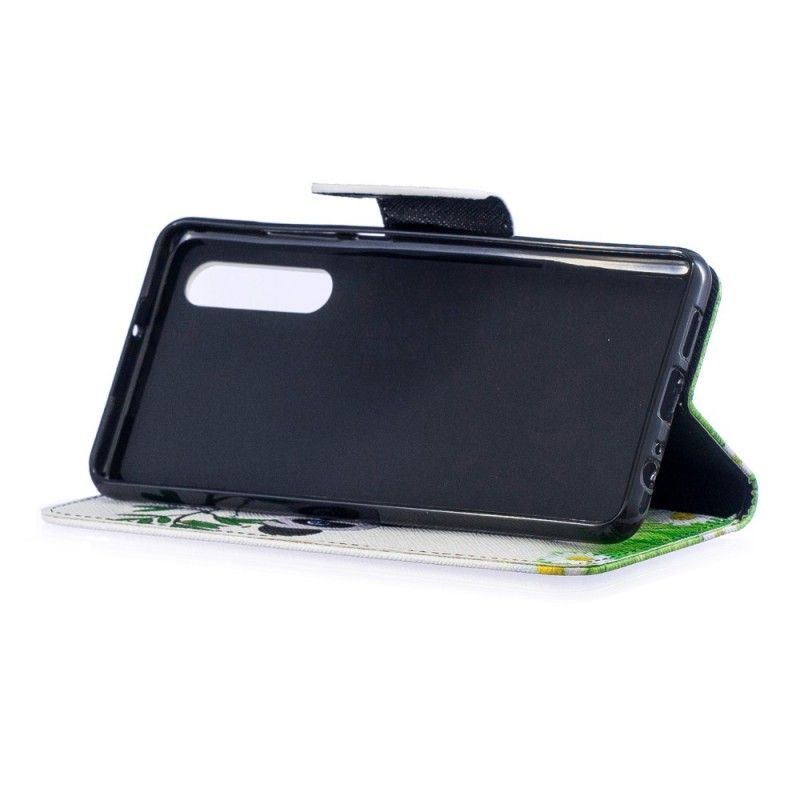 Flipové Pouzdro Huawei P30 Panda Na Bambusu