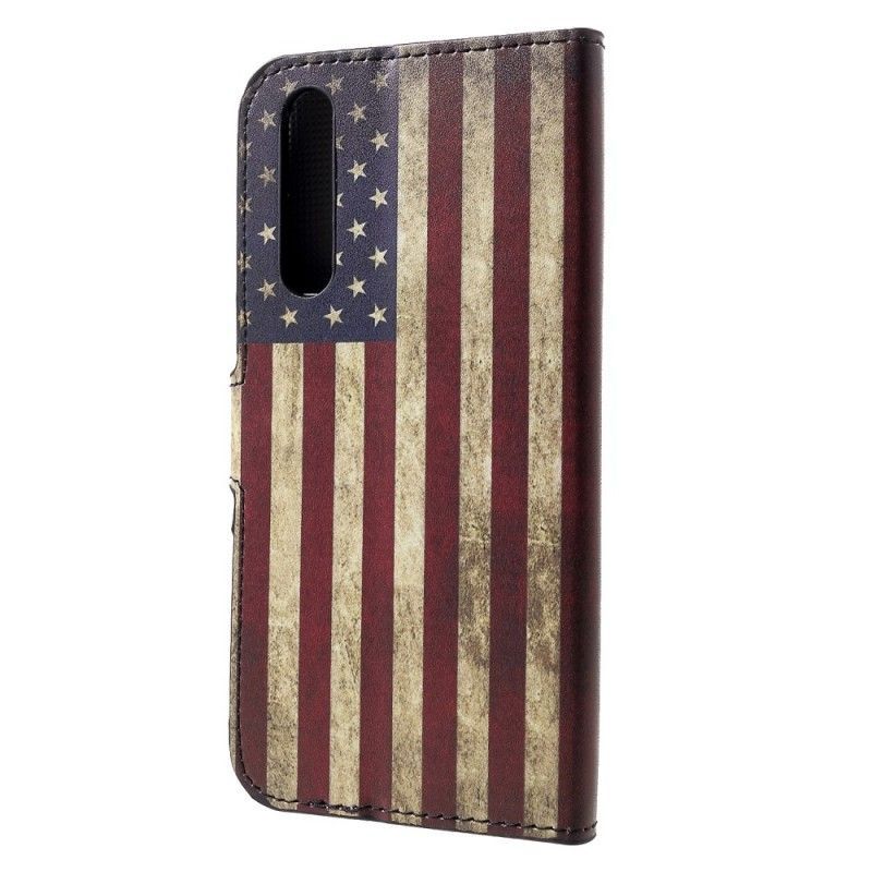 Flipové Pouzdro Huawei P30 Vlajka Usa