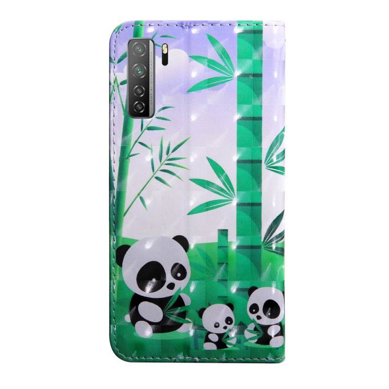 Flipové Pouzdro Huawei P40 Lite 5g Rodina Pandí
