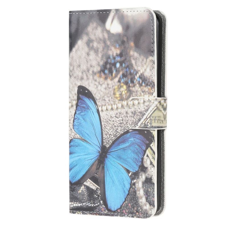 Flipové Pouzdro Huawei P40 Lite Modrý Motýl