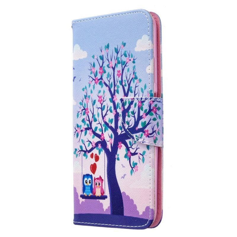 Flipové Pouzdro Huawei P40 Lite Sovy Na Houpačce