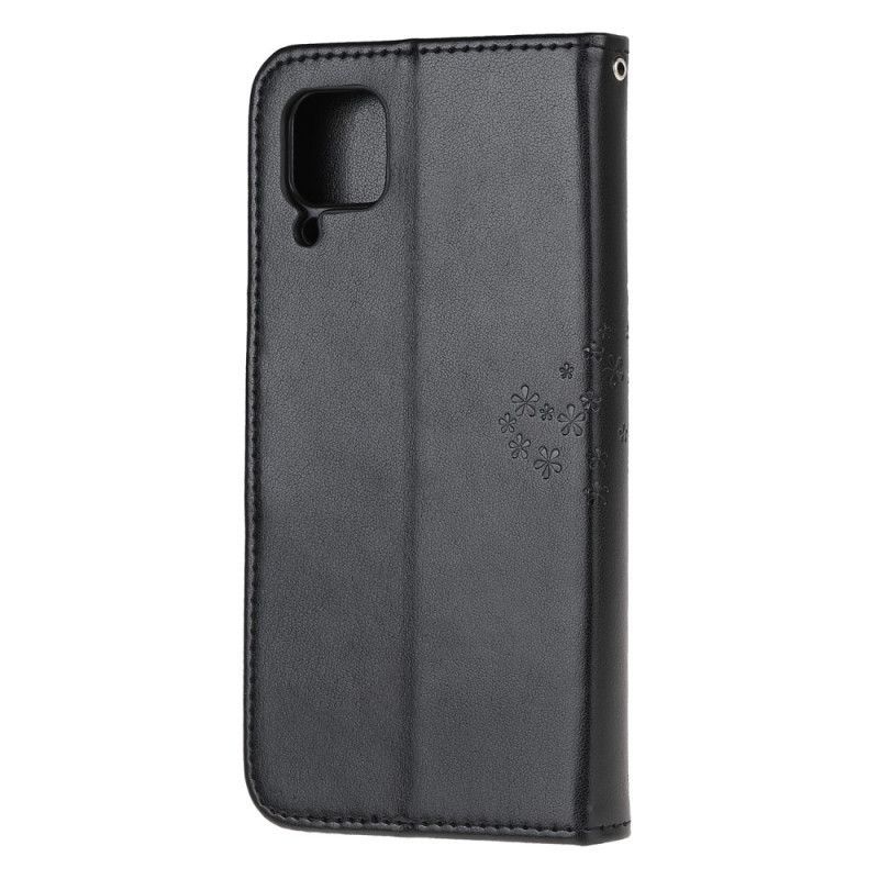 Flipové Pouzdro Huawei P40 Lite Strom A Páskované Sovy