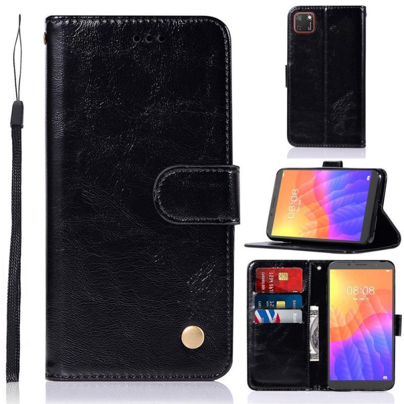 Flipové Pouzdro Huawei Y5p Efekt Vintage Kůže