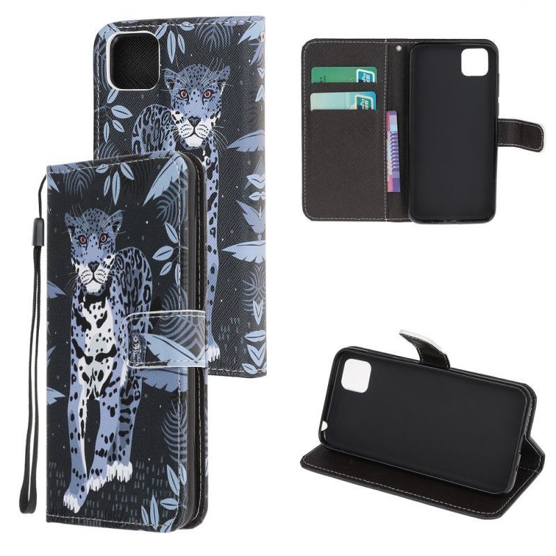 Flipové Pouzdro Huawei Y5p Tanga Leoparda
