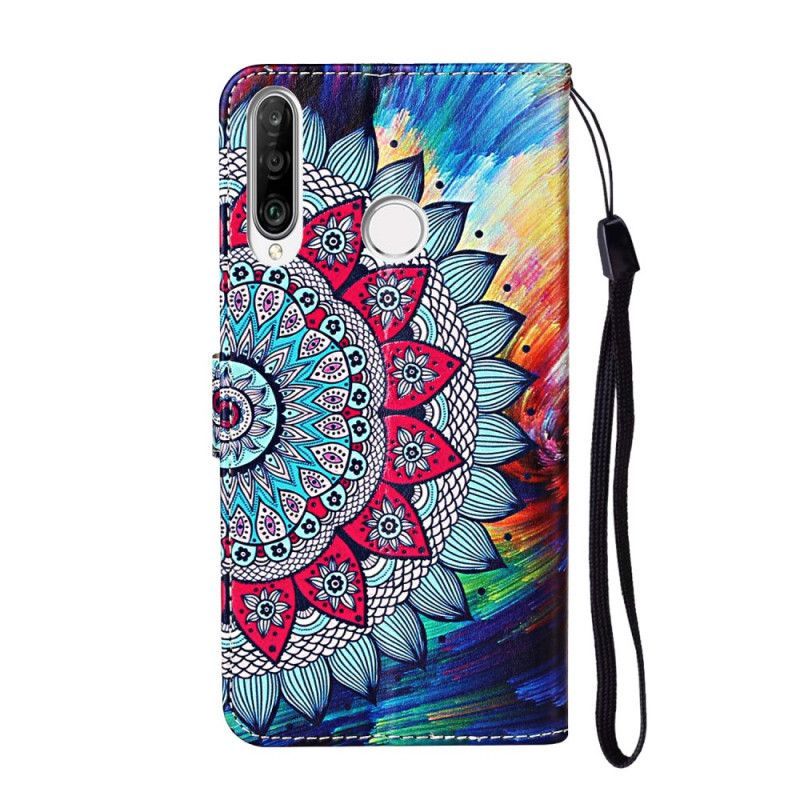 Flipové Pouzdro Huawei Y6p Ultra Barevná Mandala