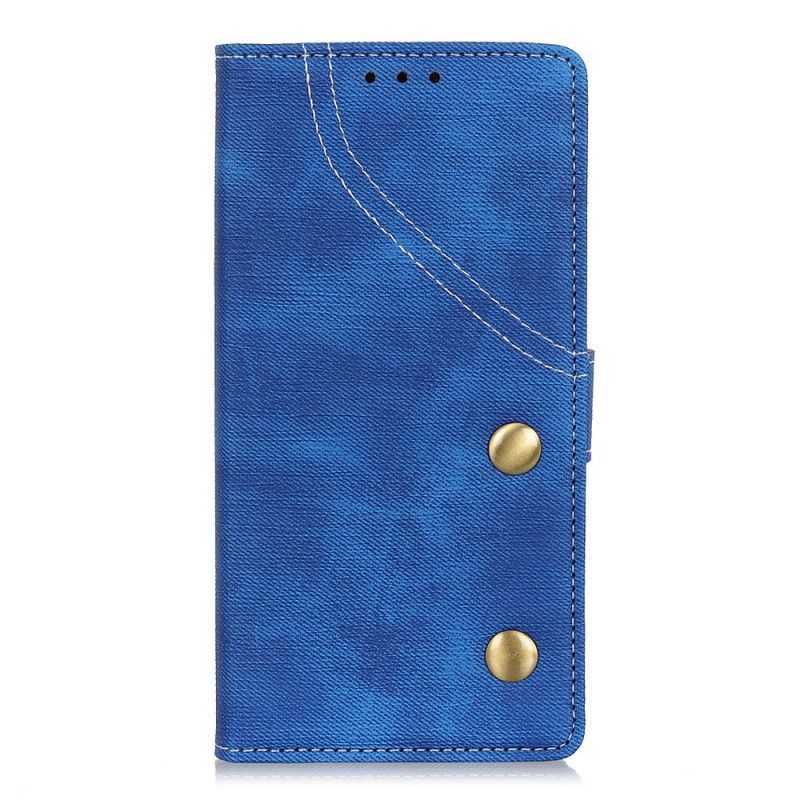 Flipové Pouzdro Na Huawei Mate 30 Knoflíkové Džíny