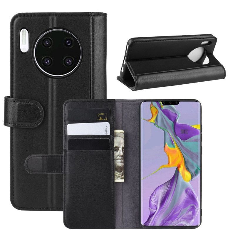 Flipové Pouzdro Na Huawei Mate 30 Pravá Kůže