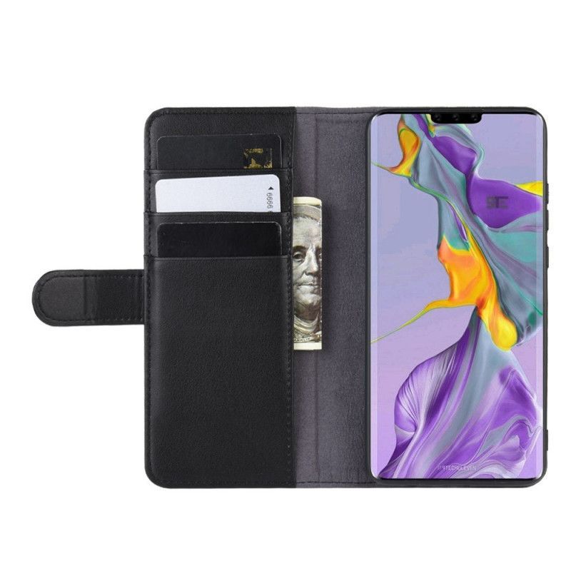 Flipové Pouzdro Na Huawei Mate 30 Pravá Kůže