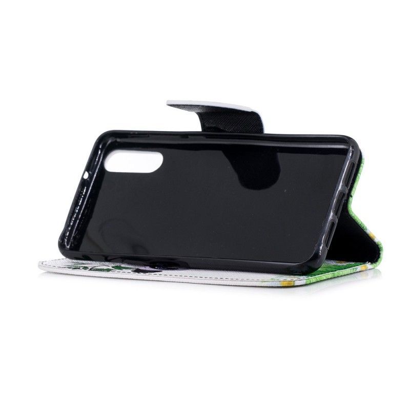 Flipové Pouzdro Na Huawei P20 Panda Na Bambusu