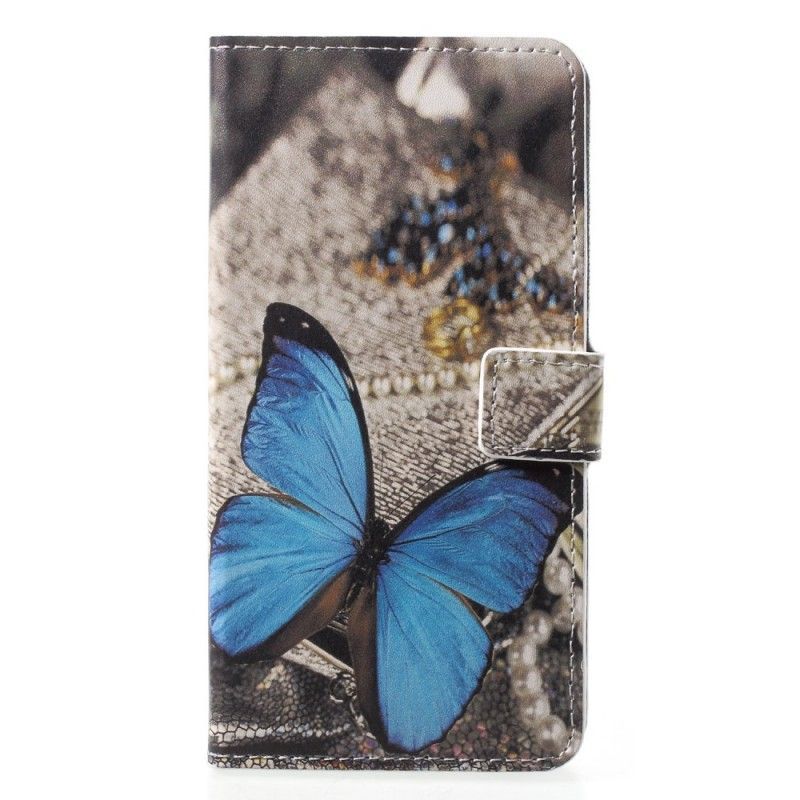 Flipové Pouzdro Na Huawei P20 Pro Modrý Motýl